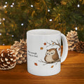 Owl Mug – "Wise Enough to Stay in Bed" (White)