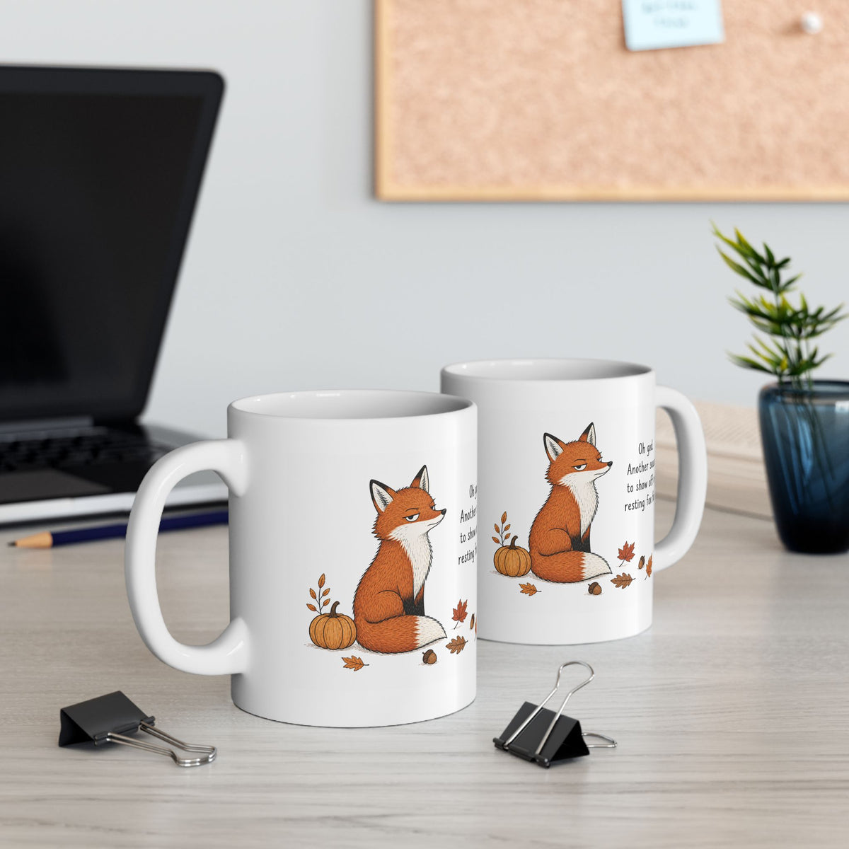 Fox Mug – "Another Season To Show Off" (White)