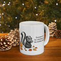 Skunk Mug – "Stinking Up the Holiday Mood" (White)