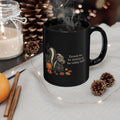 Skunk Mug – "Stinking Up the Holiday Mood" (Black)