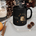 Owl Mug – "Wise Enough to Stay in Bed" (Black)
