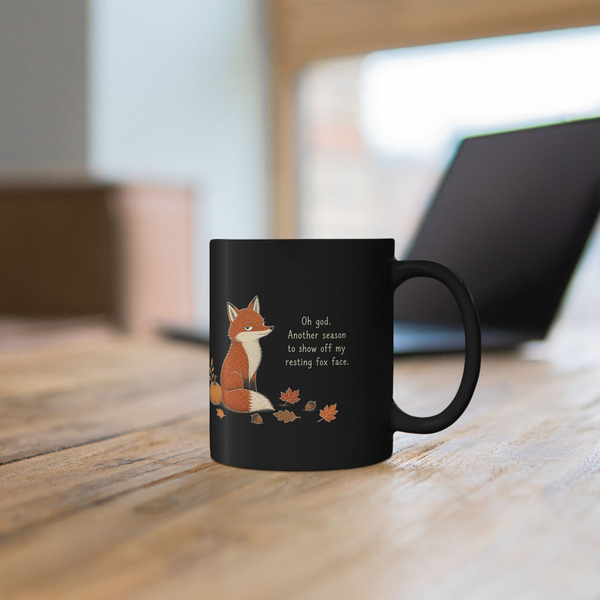 Fox Mug – "Another Season To Show Off" (Black)