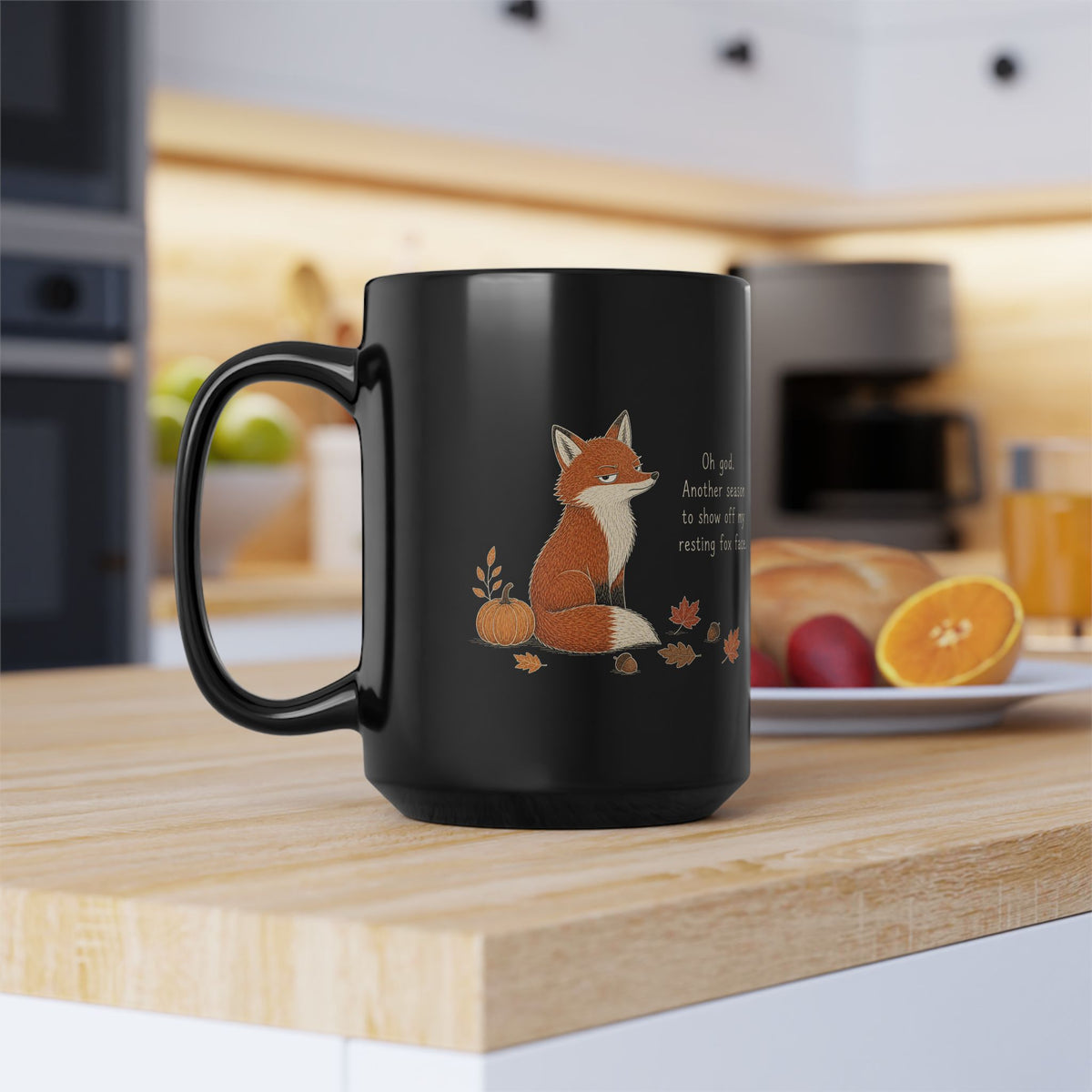 Fox Mug – "Another Season To Show Off" (Black)