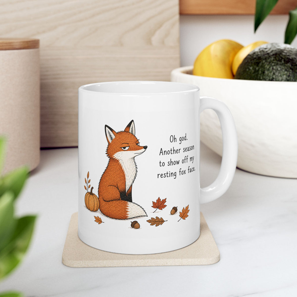 Fox Mug – "Another Season To Show Off" (White)